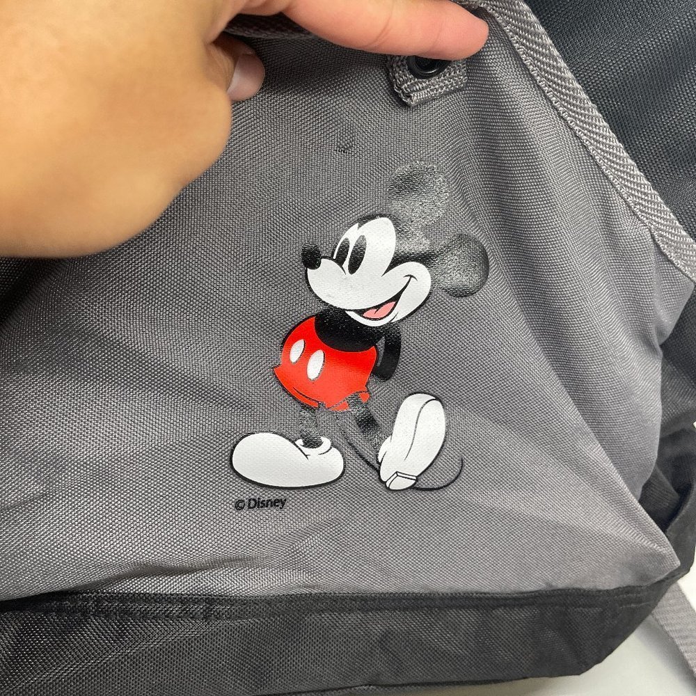 Disney Womens Gray Black Mickey Mouse Backpack OS - Picture 2 of 3